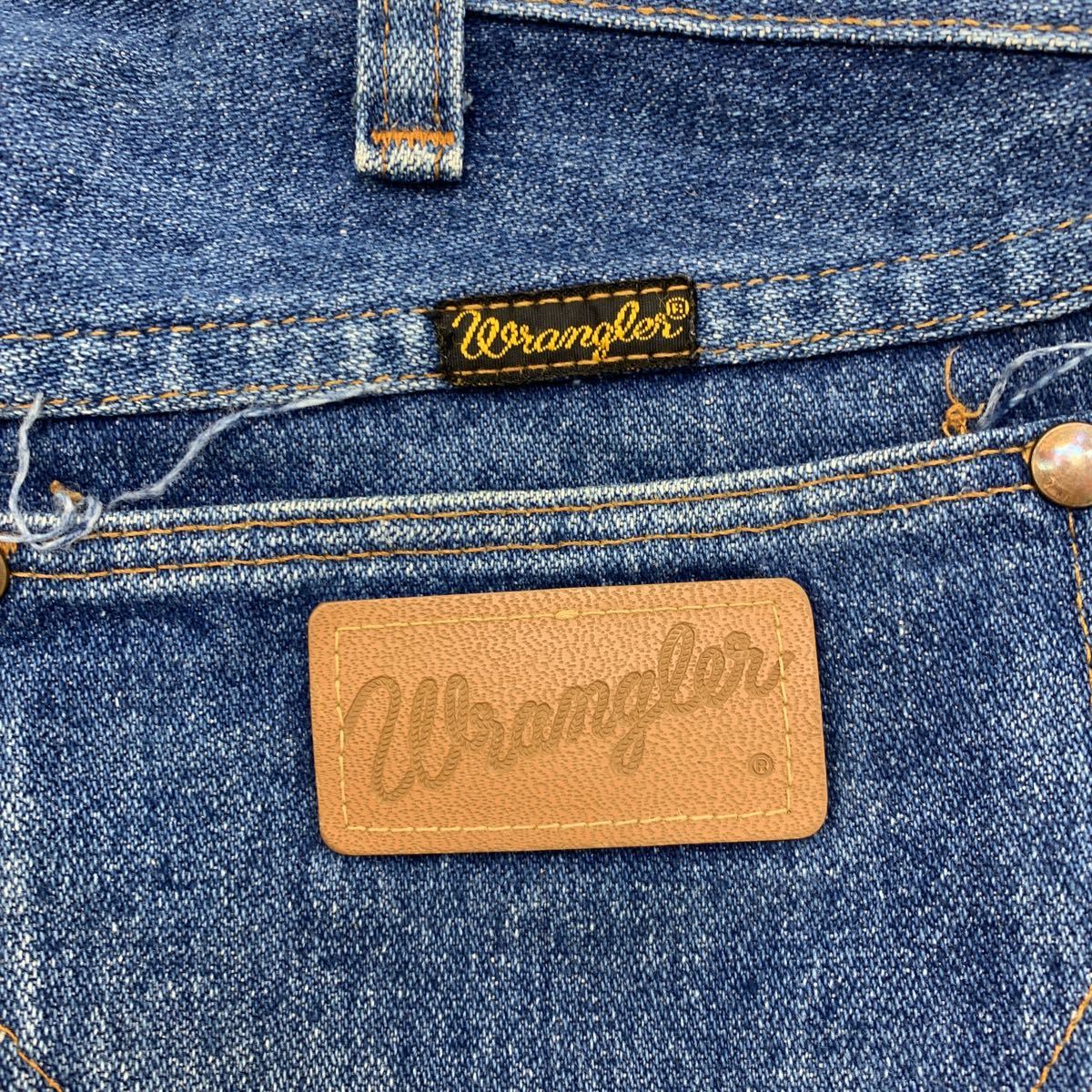 80s ★ Wrangler 13MWZ ★ USA製 SCOVILL デニムパンツ ブルー ジーンズ W29 アメカジ 個性的な色落ち◎ ヴィンテージ ラングラー■Ja2906_画像5