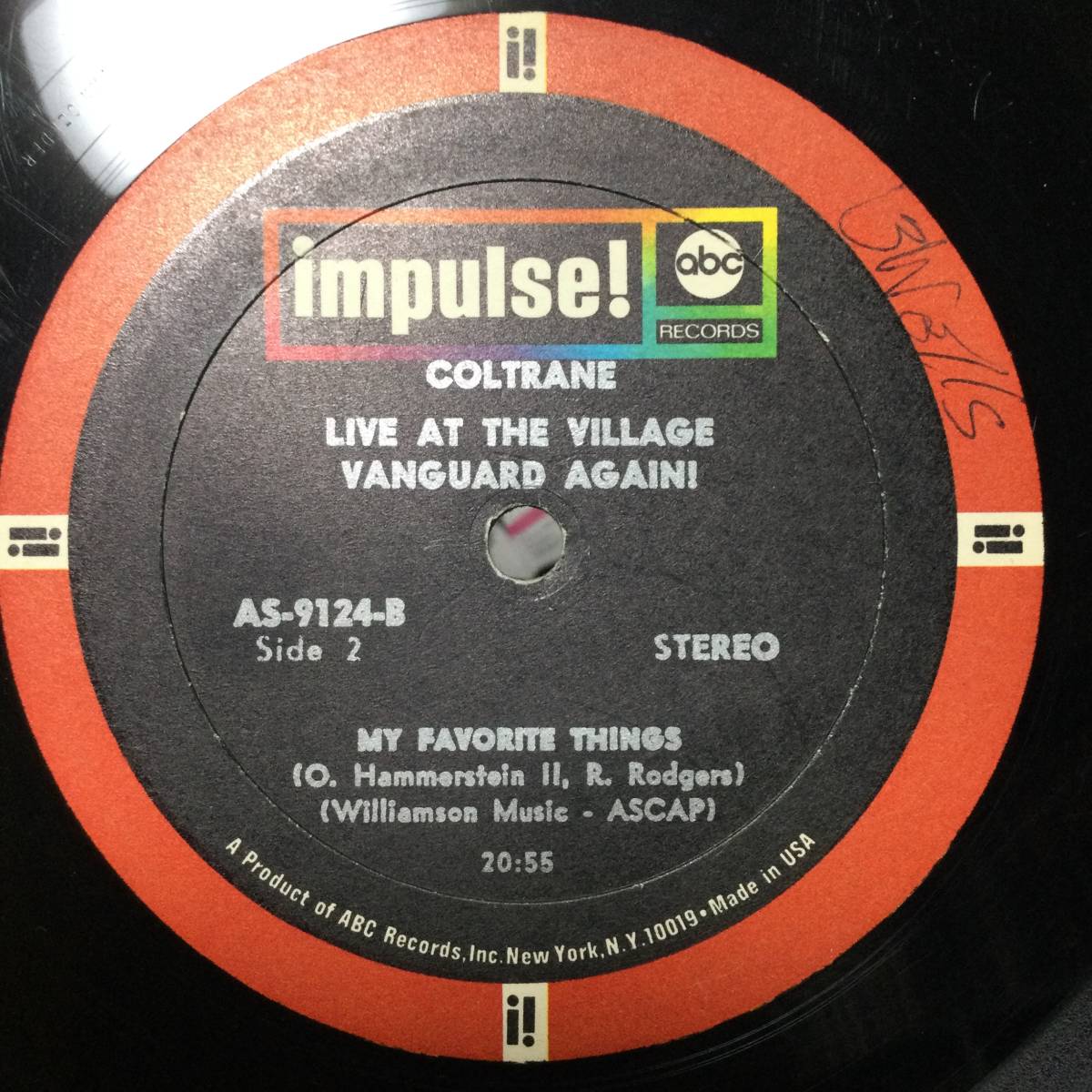 Impulse【 AS-9124 : Live At The Village Vanguard Again 】DG / John Coltrane_画像5