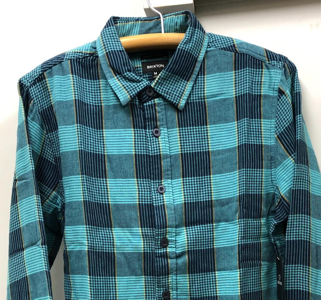 流行に BRIXTON(ブリクストン)『BOWERY SW M FLANNEL』TEAL NP Mサイズ