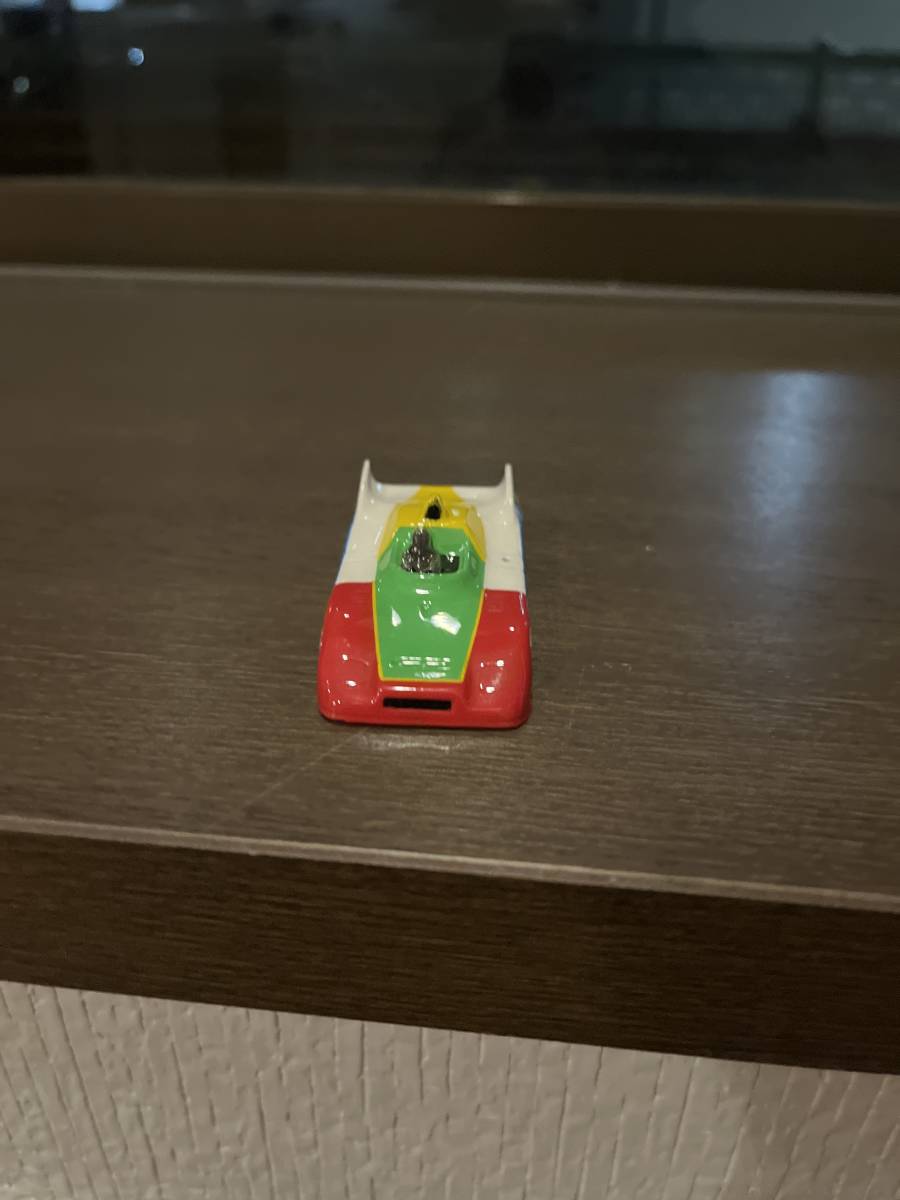  slot car has painted clear body racing car unknown 