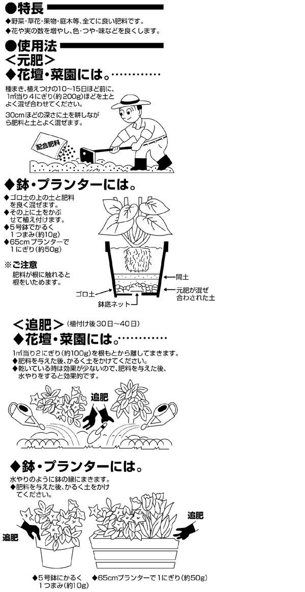 有機で育てる　有機配合肥料　10kg_画像3