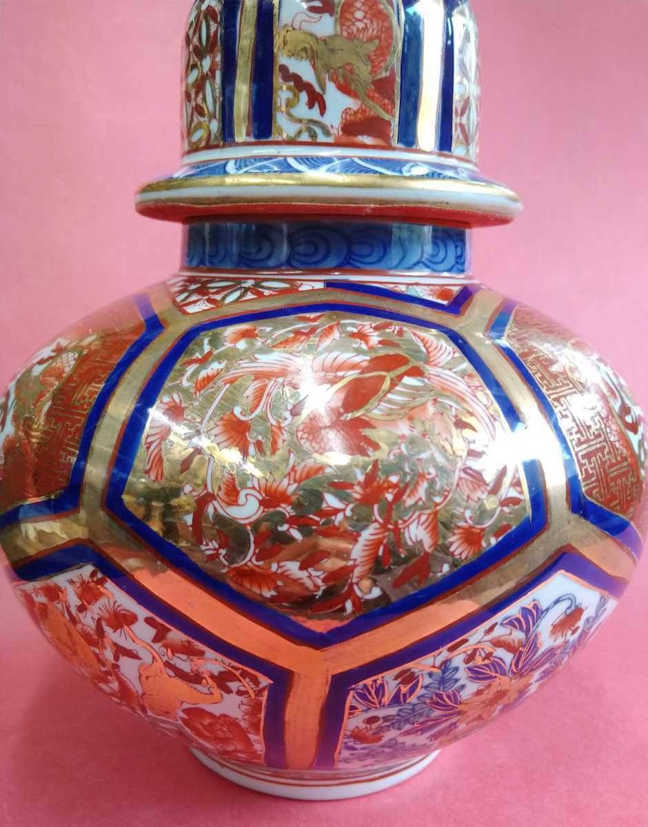 ☆値下げ☆ 伊万里 有田 金襴 色絵 壺 花瓶 | alolift.com