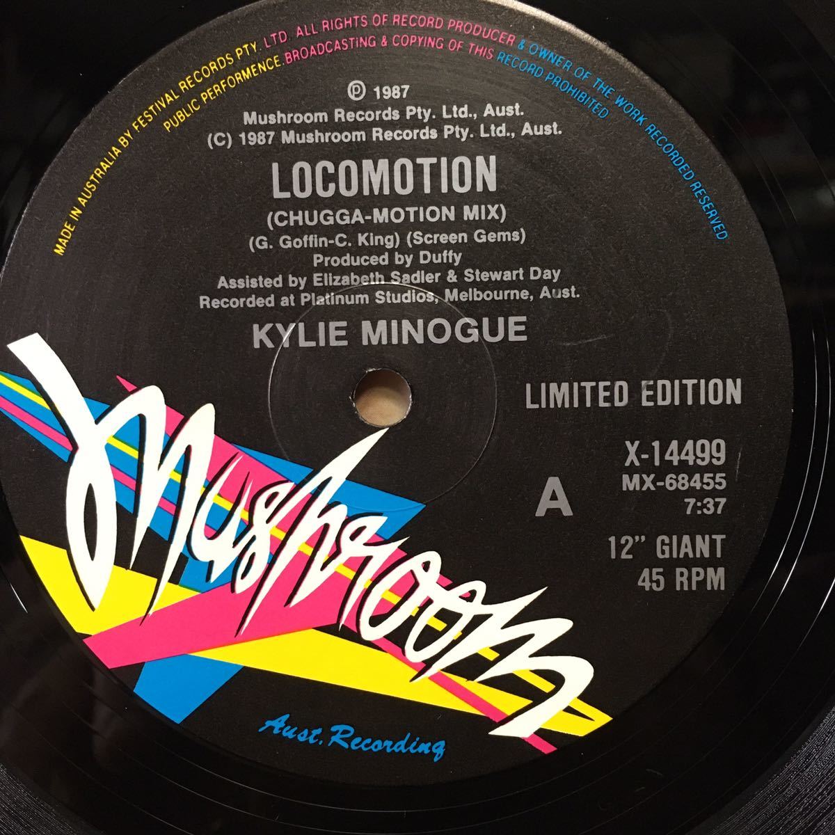 12' オーストラリア盤　KYLIE MINOGUE / LOCOMOTION_画像3