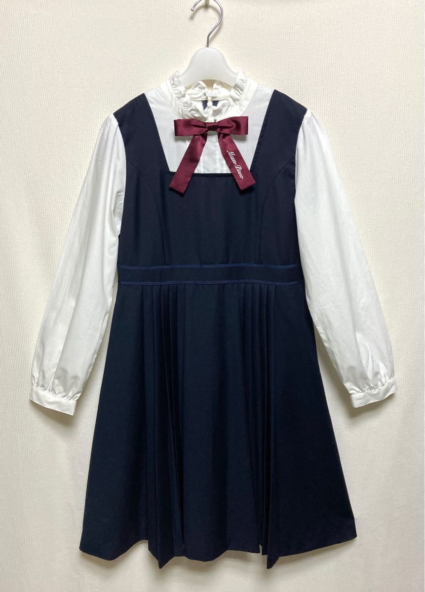 2022年モデル メゾピアノジュニア 女の子 L/160 卒服 卒業式 フォーマル セレモニー ワンピース スーツ セット