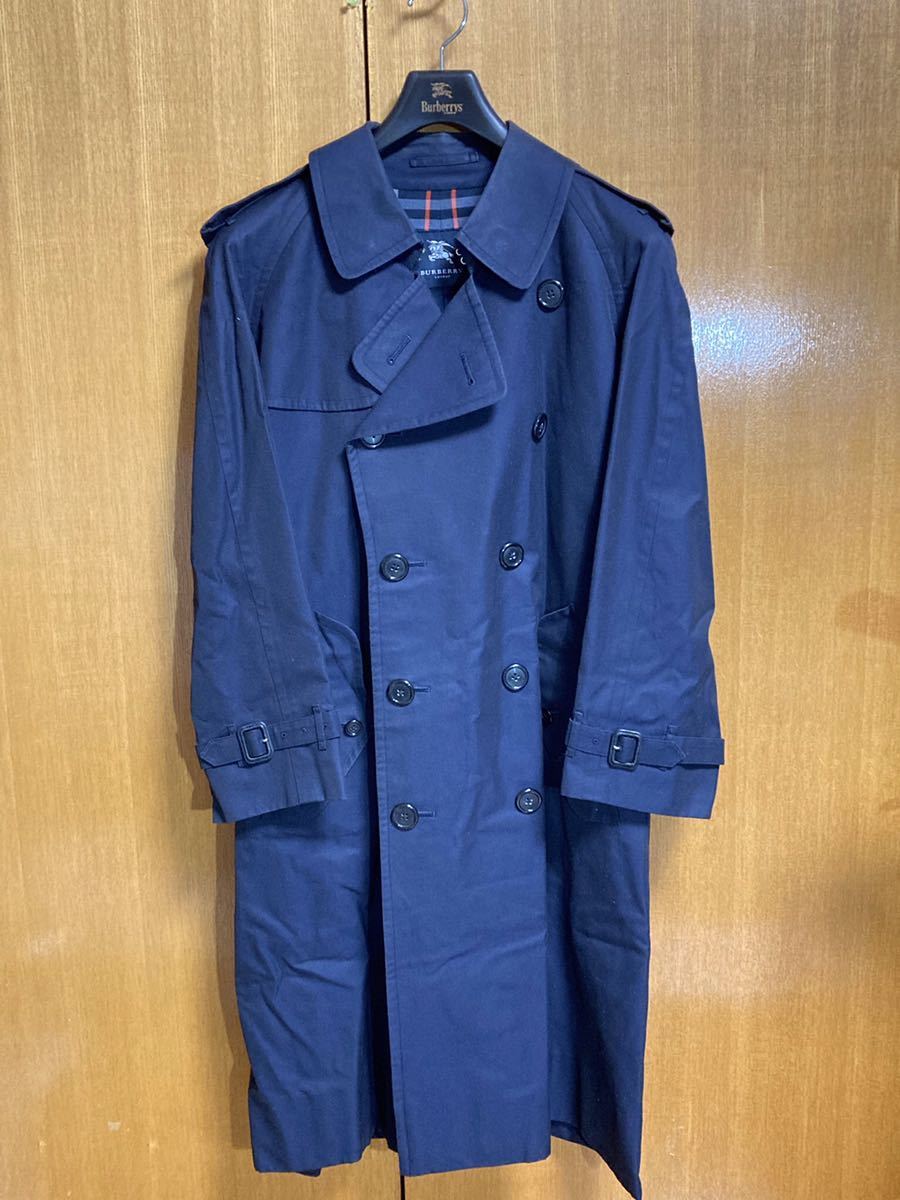2021年製 新品】 バーバリー ロンドン Burberry コート 冬 紺色 トレンチコート London XLサイズ以上 