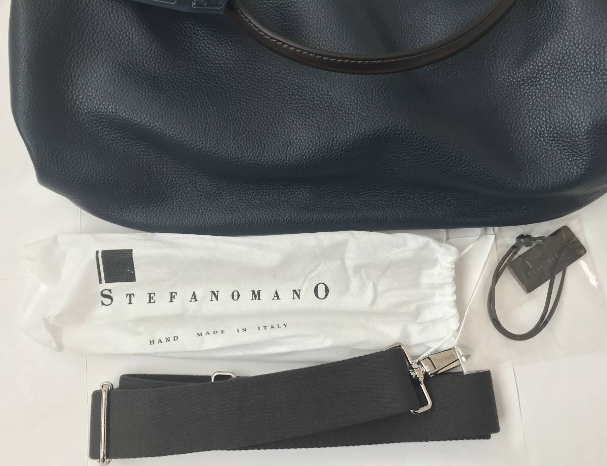 新品正規 102,300円★STEFANOMANO ステファノマーノ★2wayビジネスバッグ★ハンドメイド イタリア製★ブリーフケース 綺麗な本革鞄★宿泊も_画像10