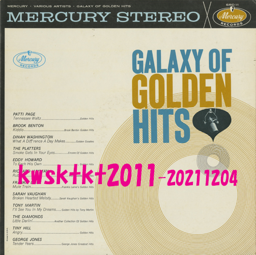SRD-11★Galaxy of Golden Hits　Patti Page/Brook Benton/Dinah Washington/The Platters/Eddy Howard...etc_画像1