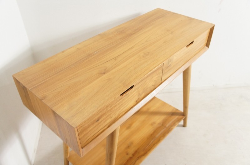  Northern Europe style cheeks natural wood table chest ..2 cup W100cm