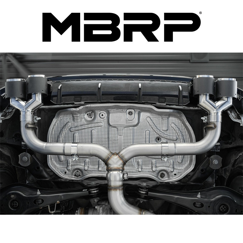 MBRP フォルクスワーゲン ゴルフ 7 R 2014-2021年 CAT-BACK エキゾースト バルブエリミネーター カーボンファイバーTip 正規品 爆音_画像4