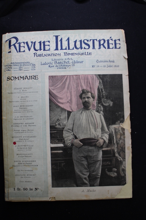 ★　 ミュシャ「REVUE ILLUSTREE」1899年　ミュシャ特集号_画像1