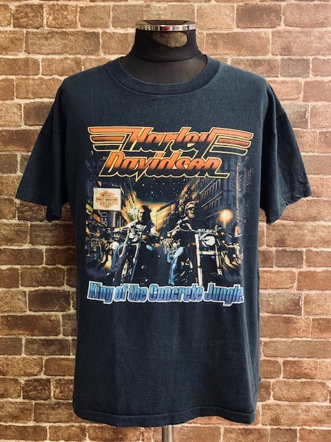 ☆表記L/USA製!80'sビンテージハーレー両面プリントTシャツ.鷲.ホット