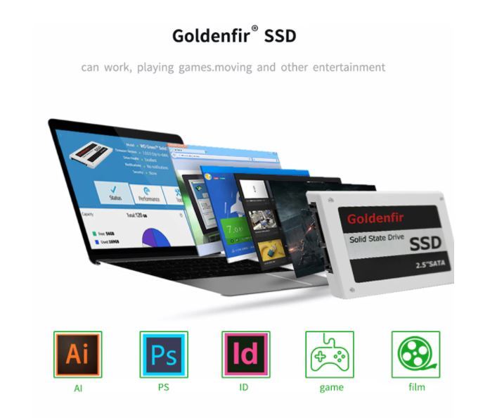 【最安】新品 SSD 180GB Goldenfir SATA3 / 6.0Gbps 未開封 ノートPC デスクトップPC 内蔵型 パソコン 2.5インチ 高速 NAND TLC_画像8