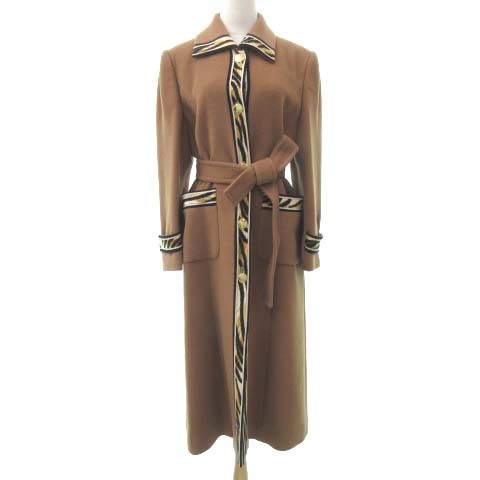 未使用品 レオナール LEONARD タグ付き カシミヤ混 コート ロング
