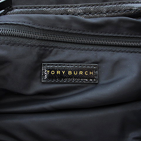 トリーバーチ TORY BURCH リュックサック デイパック ナイロン レザー ブラック 黒 10006011 レディース -  