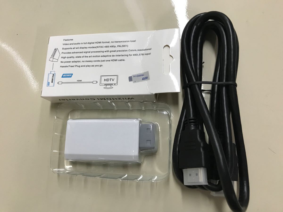 Wii HDMI 変換アダプター HDMIケーブル付き