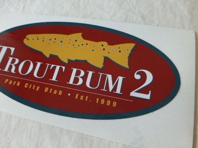 TROUT BUM2 ステッカー TROUT BUM2 Park City Utah・Est.1999 Fly Shop ユタ トラウト trout salmon サーモン FLYFISHING_画像7