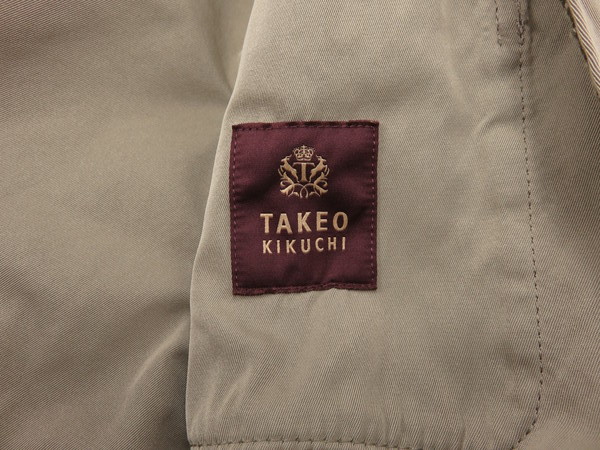  Takeo Kikuchi TAKEO KIKUCHI весна осень tailored jacket хаки цвет патрубок patch имеется world 4 M соответствует 