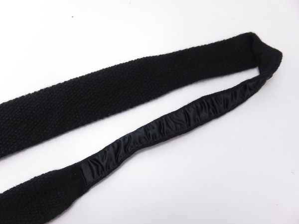  J Press J.PRESS Kids for children knitted necktie wool 100% black adult . use possibility 