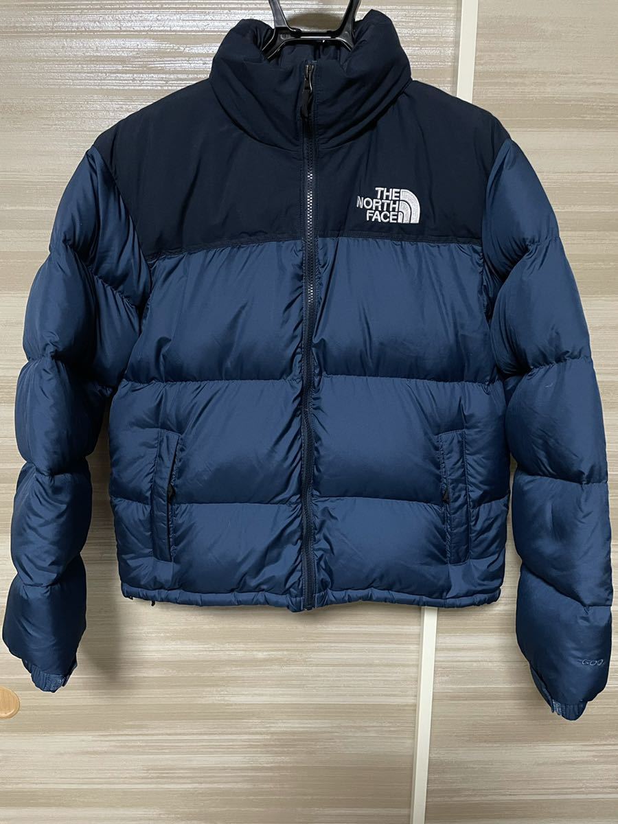 The North Face ECO NUPTSE JACKET BLUE WING TEAL/URBAN NAVY ノースフェイス エコヌプシジャケット ブルー ネイビー　600fill L