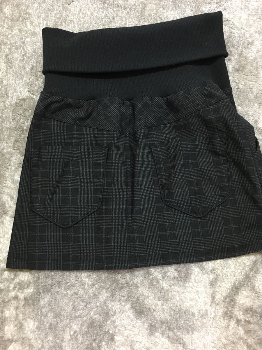 ミニスカート スカート　チェック　radiate ラディエイト　ブラック　ポケット