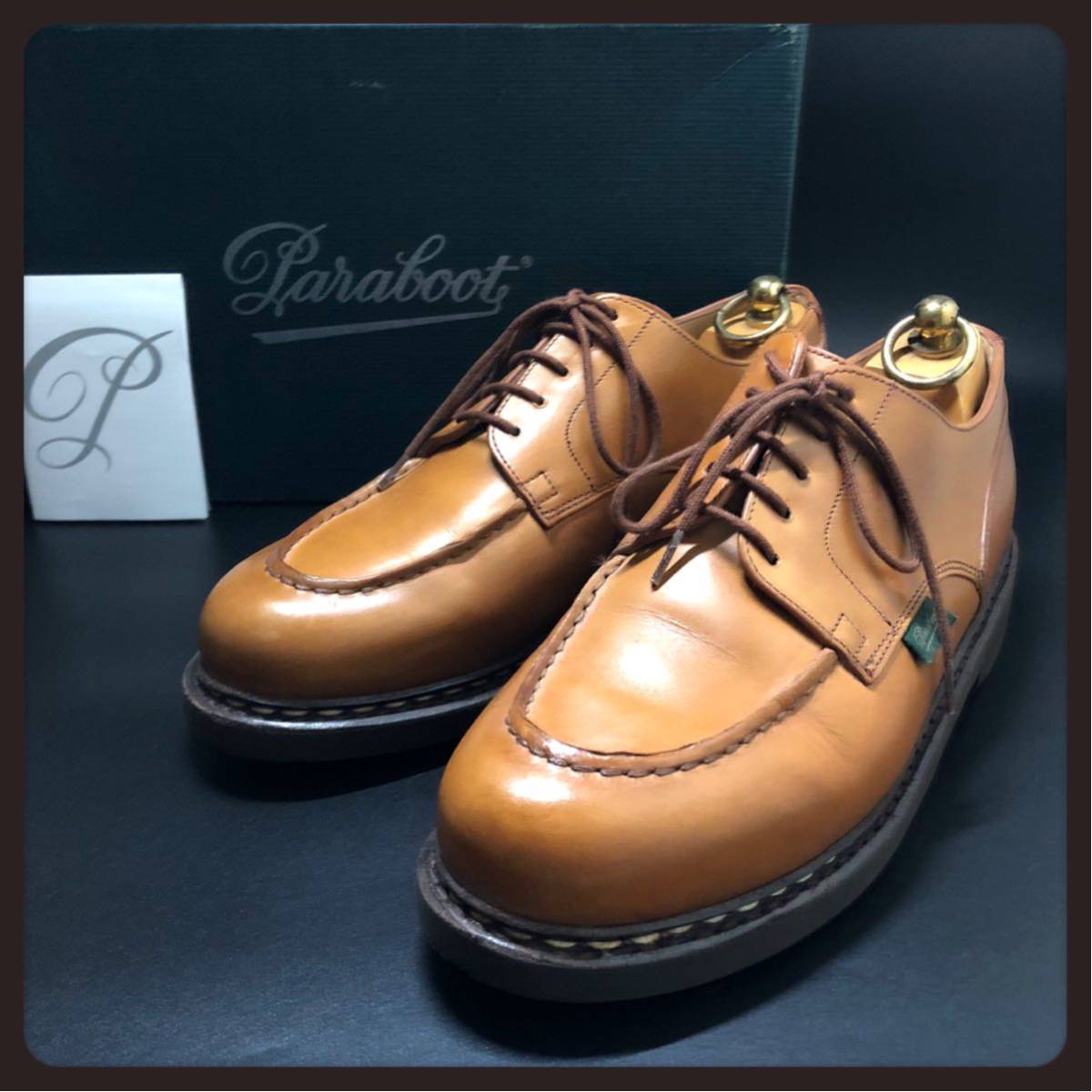 独創的 Paraboot 美品 パラブーツ 箱付 6.5 シャンボード CHAMBORD