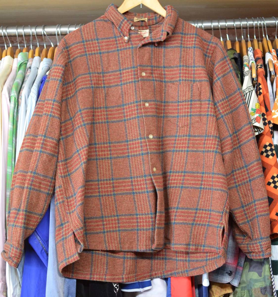 t929/Paul Stuart ポールスチュアート WOOLシャツJKT 40's