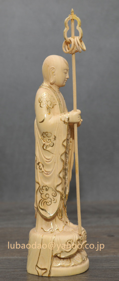 仏像 極上品 切金 地蔵菩薩像 精密細工 木製仏像 災難除去 仏教美術