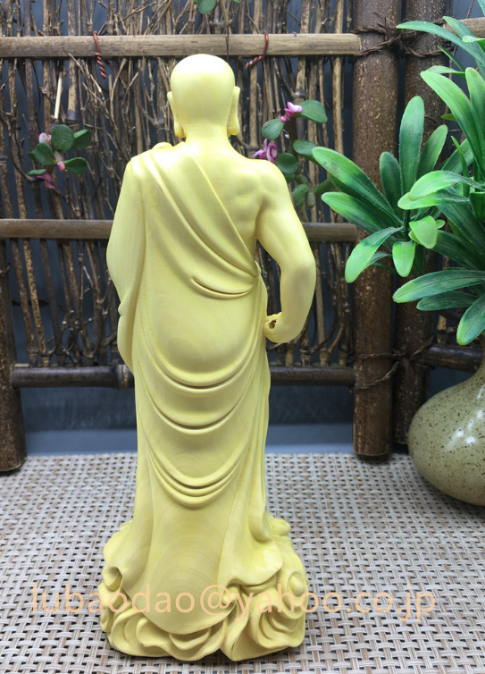 極上品 地蔵菩薩立像 供養品 仏師彫り 仏教工芸品 置物 木製仏像_画像3