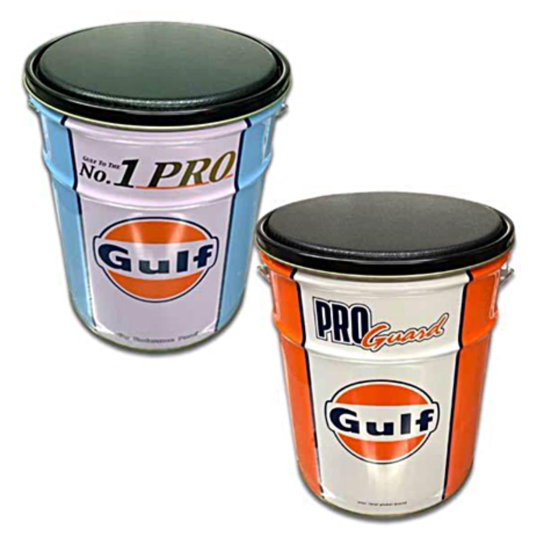 あなたにおすすめの商品 【 GULF 】 ガルフ A/B 2種組 オイル缶 スツール 椅子　収納 スツール