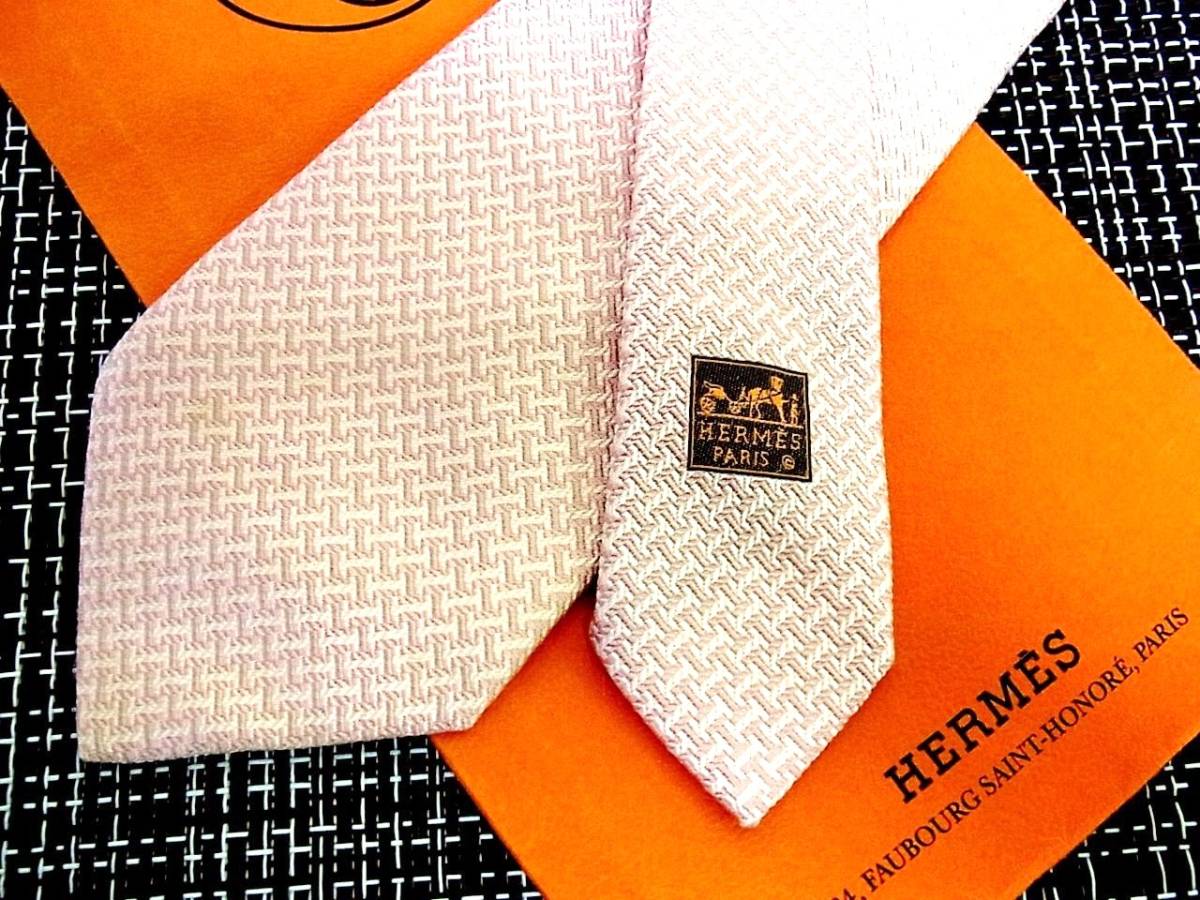 * состояние средний N*5863# Hermes - Париж s[ высший класс ][ популярный общий H рисунок ] галстук 