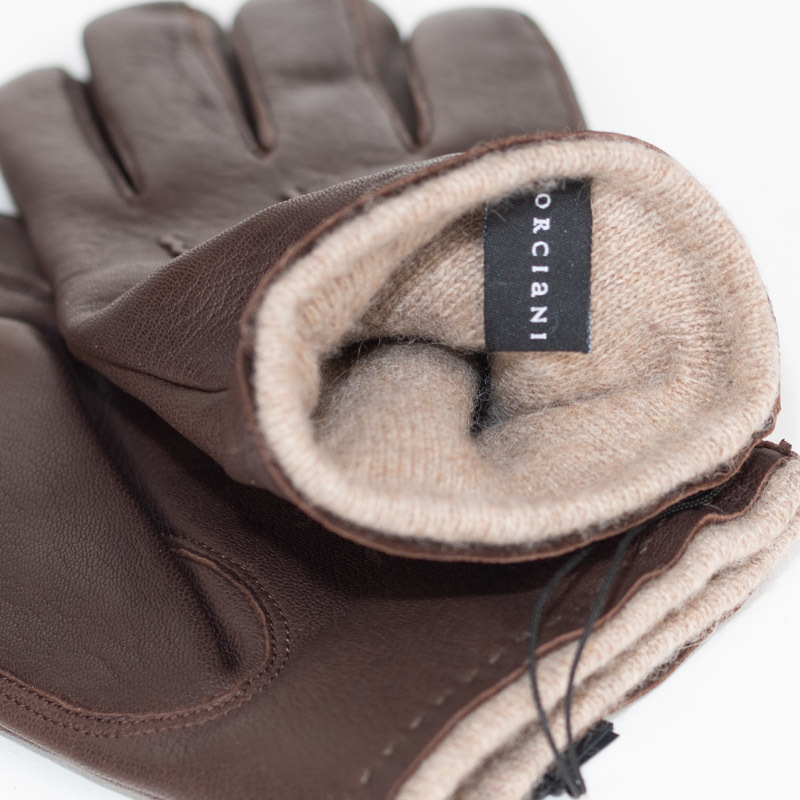 (67) new goods regular goods ORCIaNIoru Cheer -ni[56% off]8.5(L) Italy made dark brown ram leather glove free postage Yahoo! simple settlement prompt decision price 