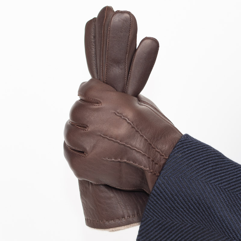 (67) new goods regular goods ORCIaNIoru Cheer -ni[56% off]8.5(L) Italy made dark brown ram leather glove free postage Yahoo! simple settlement prompt decision price 