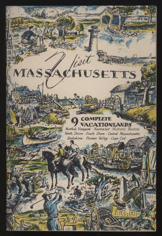 マサチューセッツ州観光案内 1冊 Visit MASSACHUSETTS 検:アメリカ旅行 マーサズヴィニヤード ナンタケット コッド岬 ビーチ海岸釣り 歴史