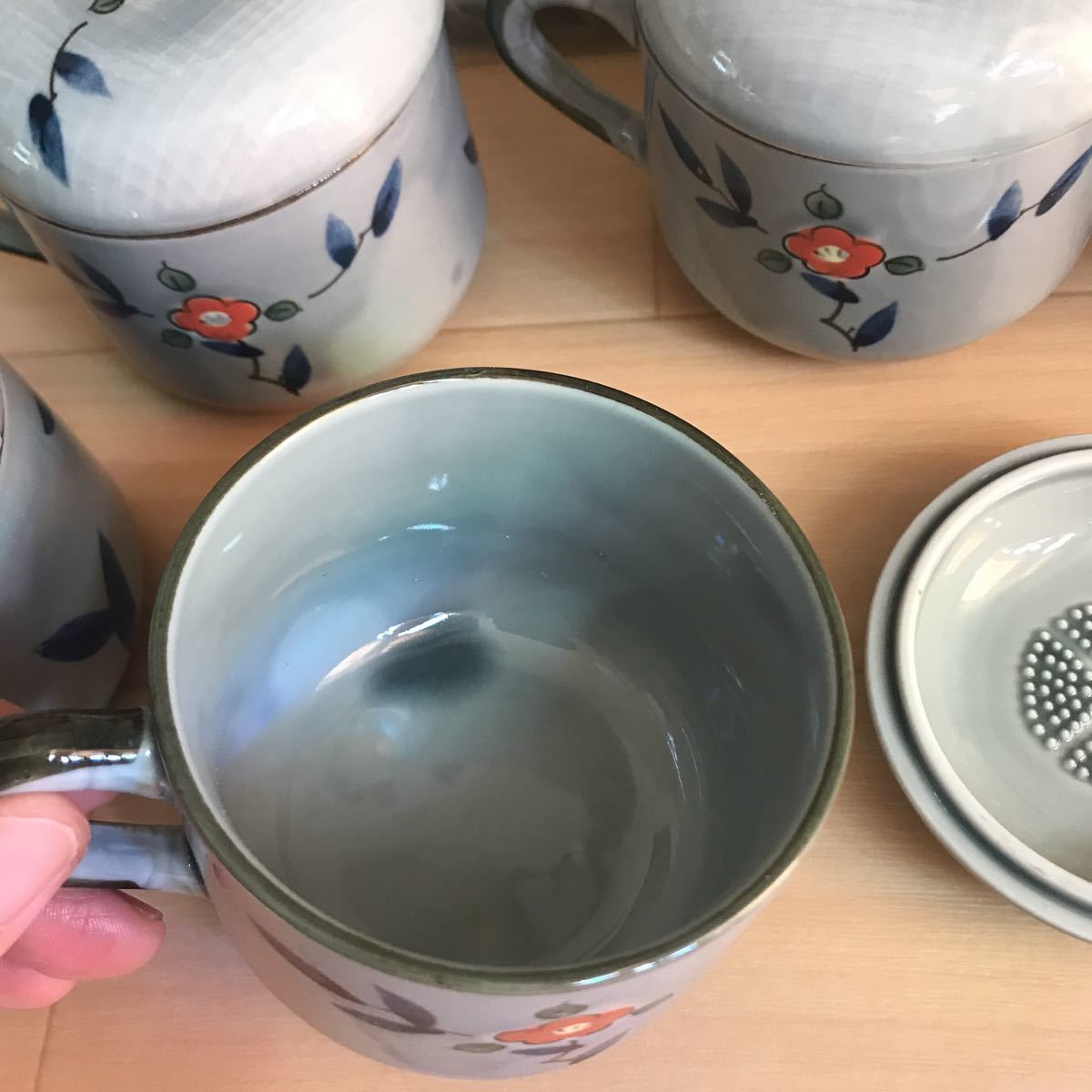 食器　未使用品　茶碗蒸し　蓋付き　スプーン　カトラリー　深皿　鉢　小鉢に　5客セット　陶器　コーヒー　スープに　おろし器_画像7