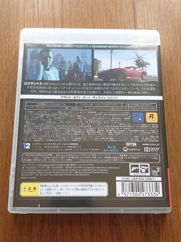 PS3【グランド・セフト・オートⅤ】