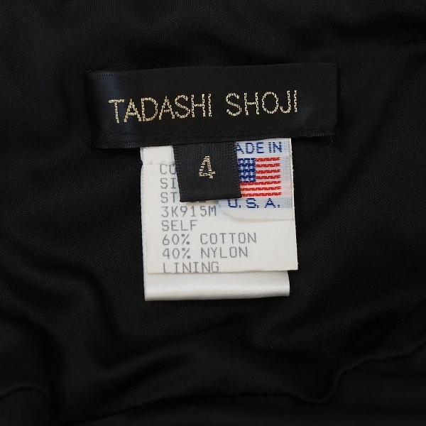 #anc タダシショージ TADASHI SHOJI ワンピース 4 青 ノースリーブ 刺繍 花柄 総レース レディース [678188]_画像4