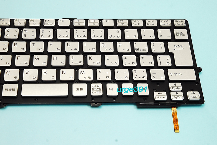 速達便380円 ! 新品★満足保証★バックライト付 SONY純正 VAIO SVS13～ /SVS13AB11N、SVS131B12N、SVS131G21N シルバー 日本語キーボード_画像3