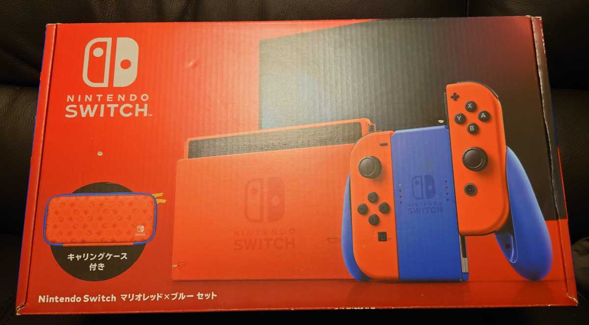 マリオレッド×ブルー　Nintendo Switch ニンテンドースイッチ 本体 マリオ 中古　Switch本体 