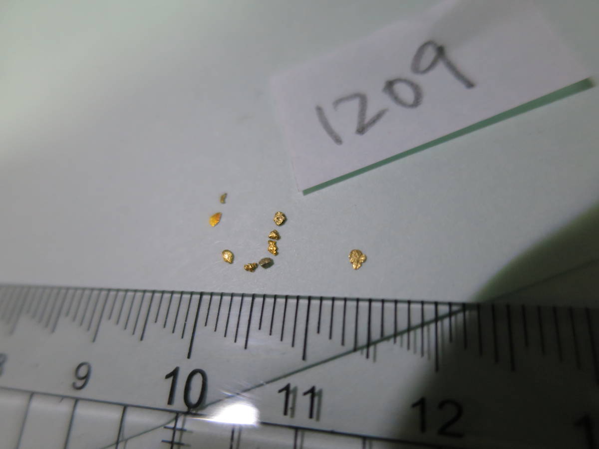 金ナゲットアラスカ鉱脈金塊ゴールドフィンガー 砂金粒(20-22k)1209の画像4