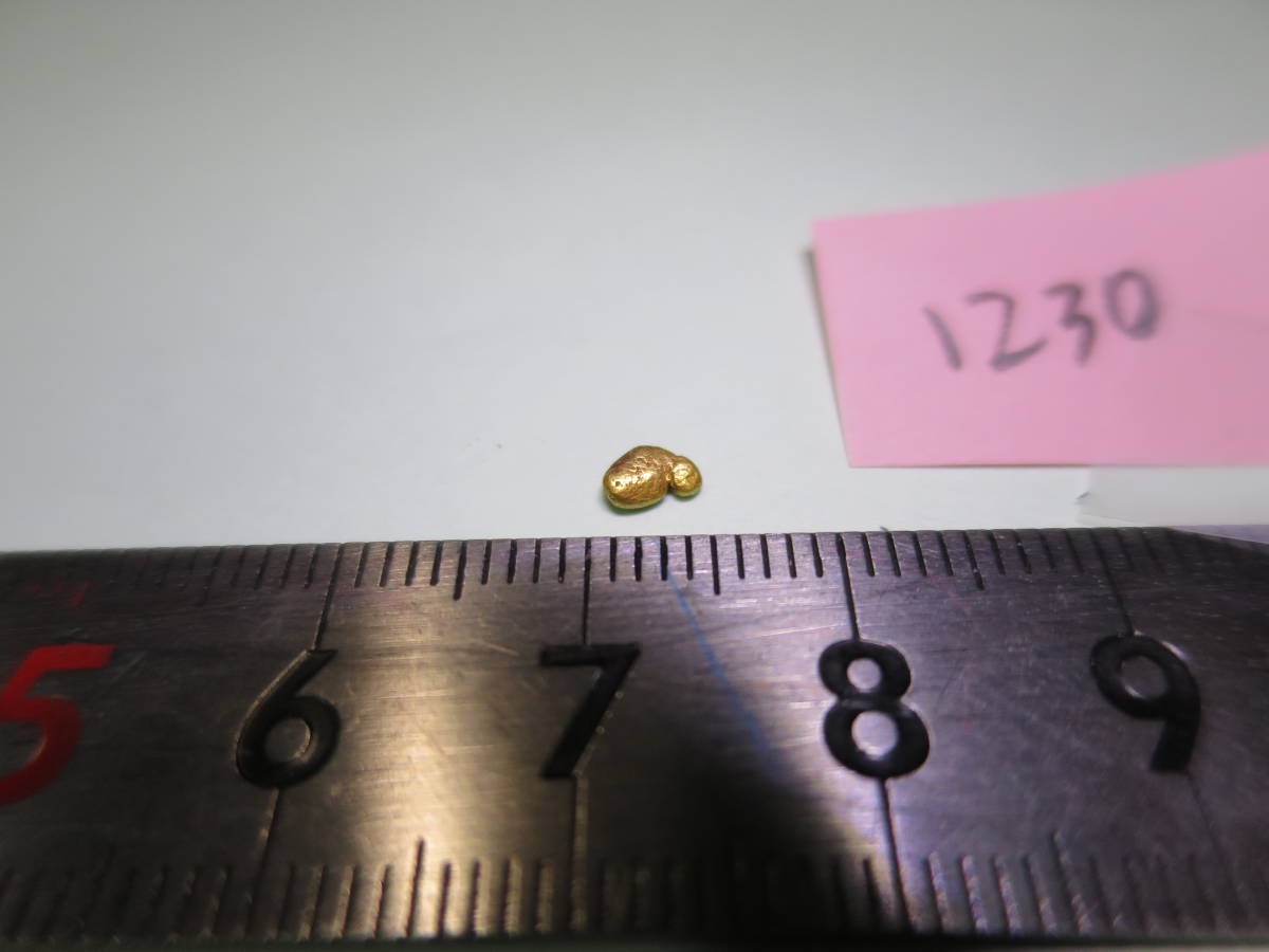 金ナゲットアラスカ鉱脈金塊ゴールドフィンガー 5mm 1粒(20-22k)1230_画像2