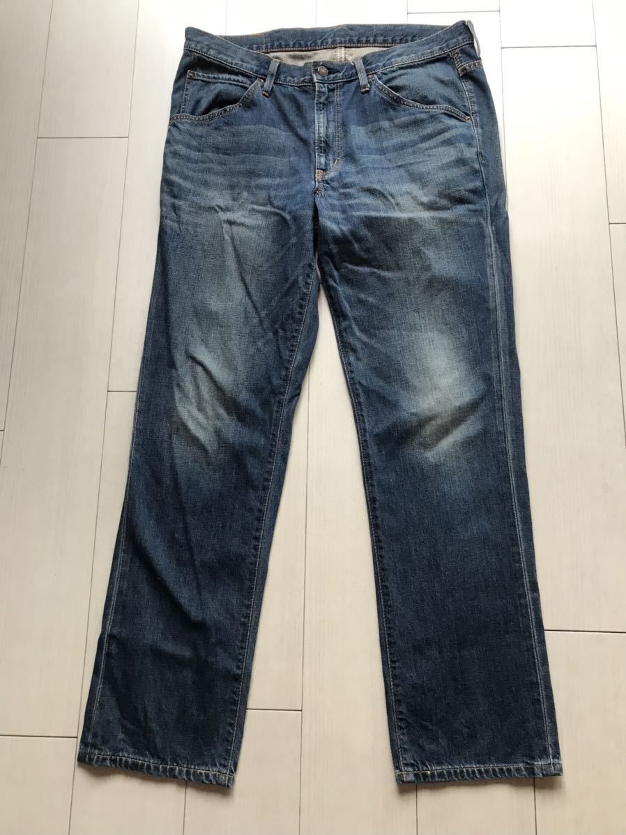 [ prompt decision ]W36 Edwin EDWIN strut jeans cotton 100% Denim exclusive Vintage hem chain stitch specification used processing 