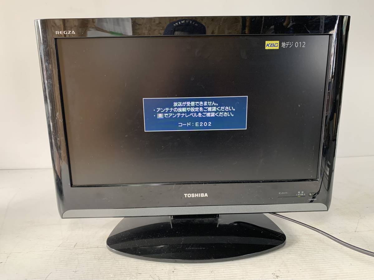 P49 1円 TOSHIBA 東芝 液晶カラーテレビ 19A8000 19V型 2010年製