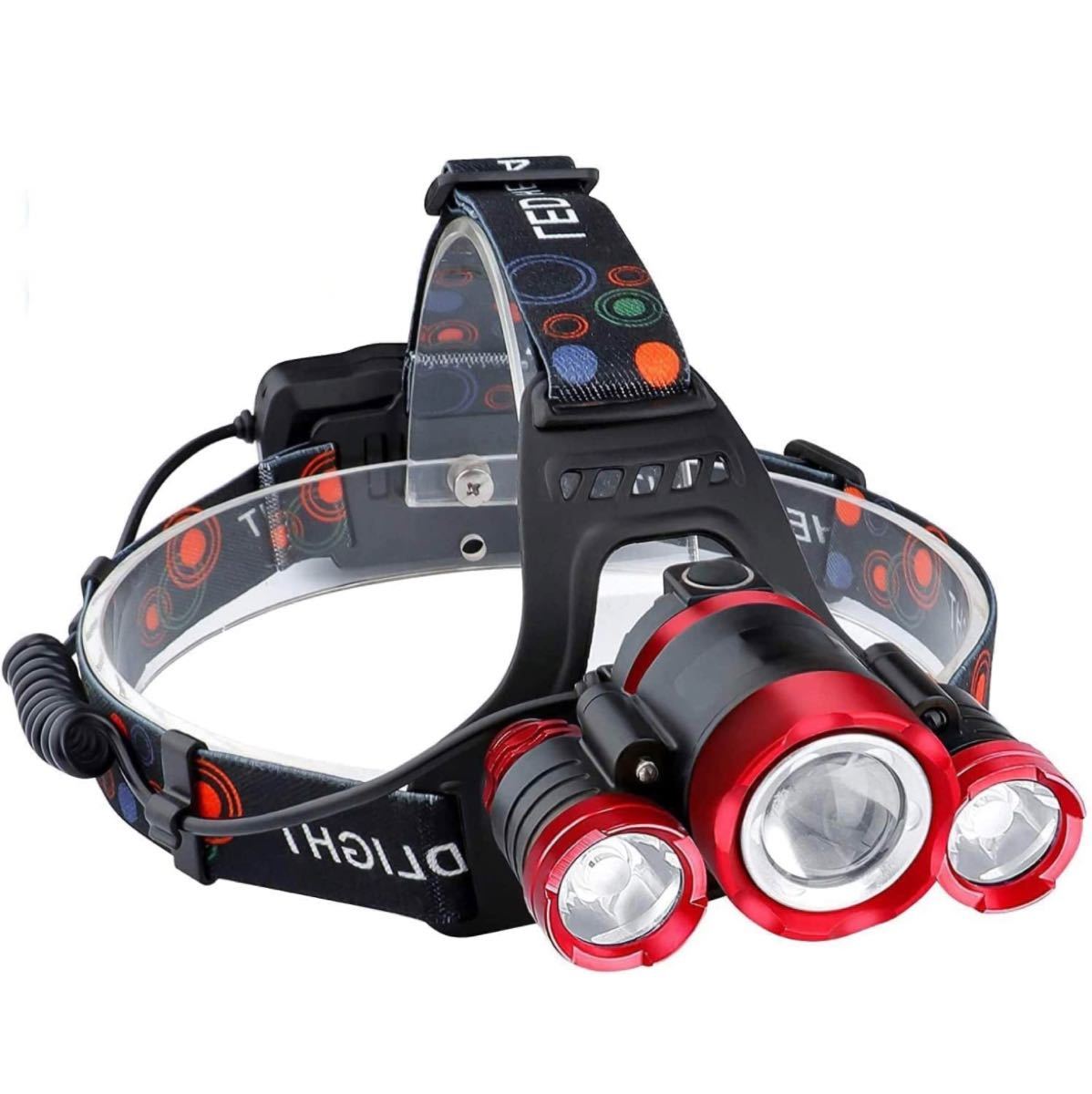 ヘッドライト LED ヘッドランプusb充電式 高輝度 4点灯モード  人感センサー電池残量指示ランプ