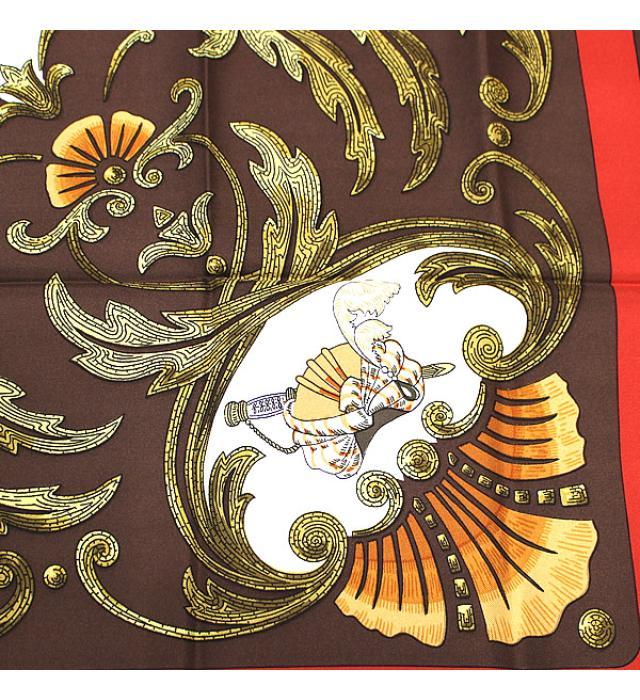 SALE 美品 エルメス HERMES カレ90 大判スカーフ『Cheval Turc トルコ