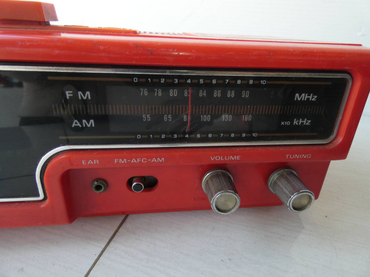 ヤフオク! - パタパタ時計 【HITACHI/不明】 赤 希少 中古現...