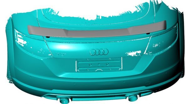 *AUDI/ Audi 8S TT/TTS/TTRS купе для карбоновый GT Wing / карбоновый спойлер багажника / задний спойлер / Cross карбоновый /RS Wing 