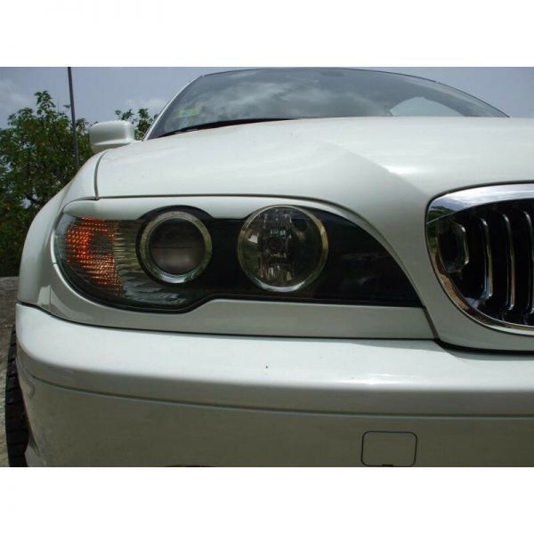 ラスト1◆BMW E46 H15-H18年 後期クーペ用ヘッドライトカーボンアイラインセット/本物カーボン/綾織/特別価格/残りわずか/320/318/328/330_画像3