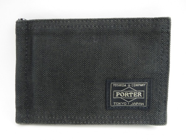 PORTER 市販 ポーター でおすすめアイテム マネークリップ カード入れポケット 中古良品 スモーキー ブラック