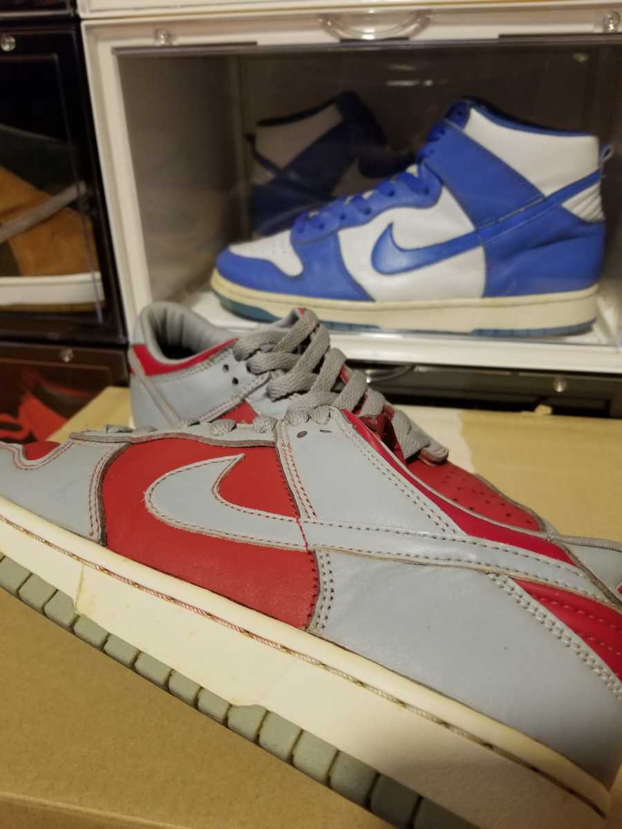 最適な材料 NIKE DUNK LOW City Attack 裏ダンク 赤紺 27.5cm