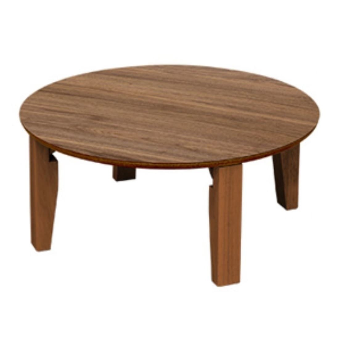【年間ランキング6年連続受賞】 Rosslea　折り畳みテーブル　65Φ　UHR-R65-WAL　ウォールナット 木材